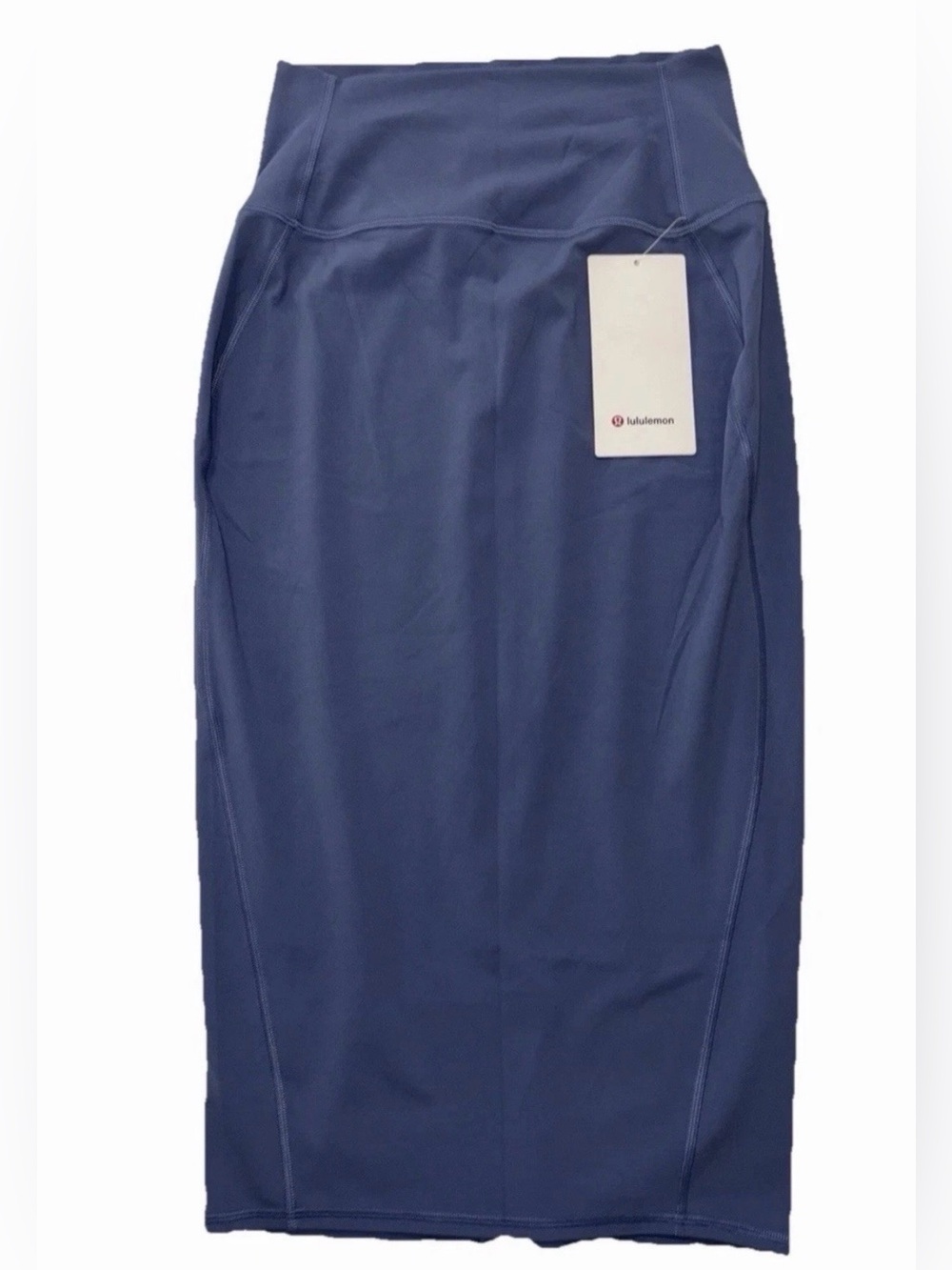 NWTā¢LULULEMONā¢SIZE 6ā¢NULU SLIM FIT HIGH RISE SKIRTā¢MIDI LENGTHā¢OASIS BLUE